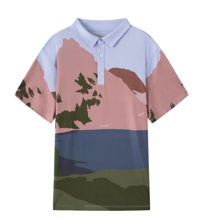 HG2441 MOUNTAIN SCENE brown
