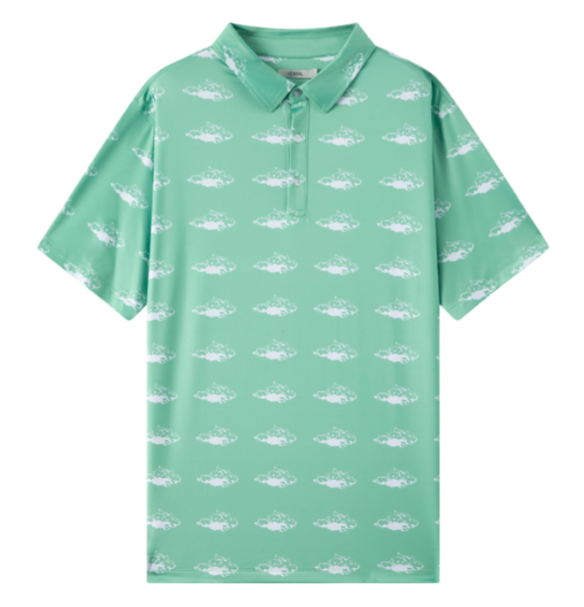 HG2424B GRUNGE CLOUDS green